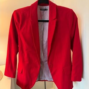 Stradivarius Bold Red Women's Blazer